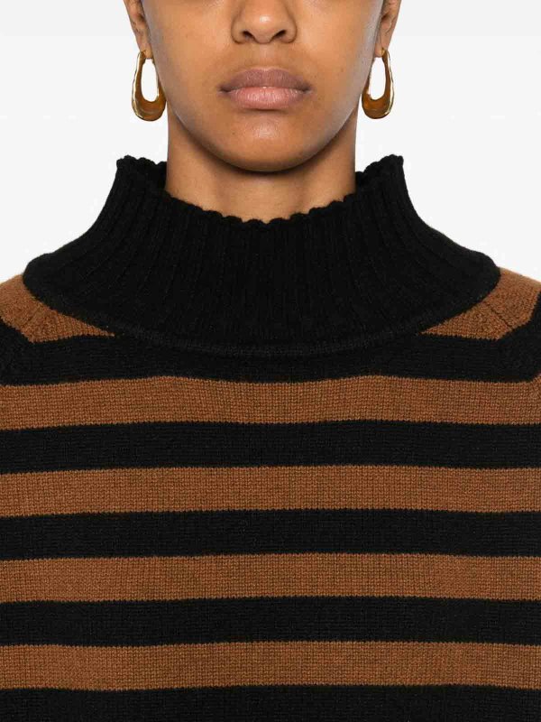 Maglione in cashmere a righe shop online: BE YOU