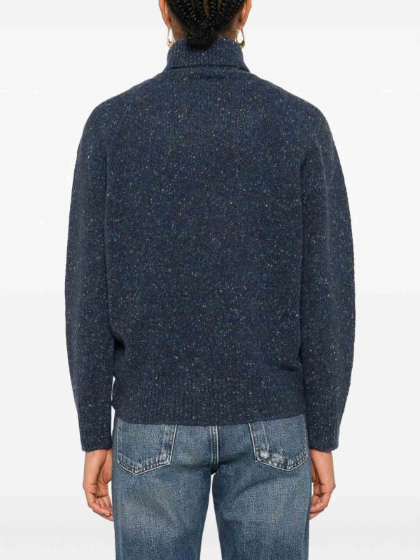 The Best Shops BE YOU: Col roulé & Col polo - Pull Col Roulé - Bleu