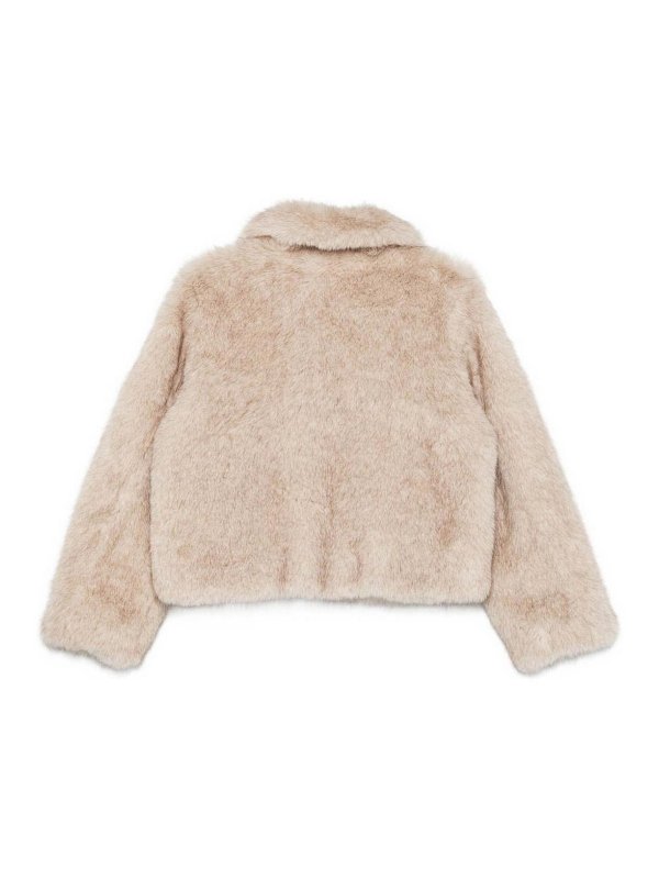 DUNST: casual jackets online - Faux Fur Cropped Jacket