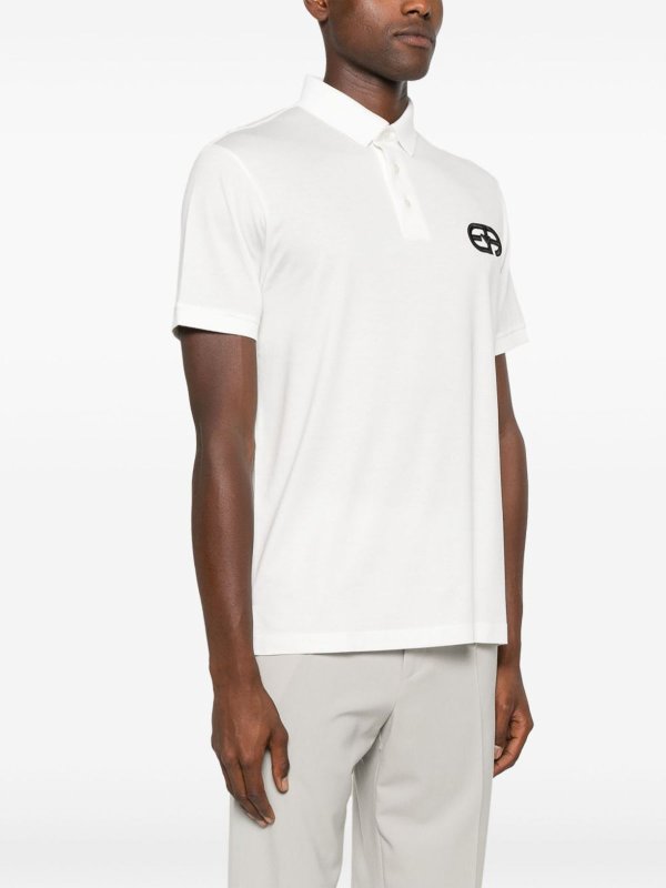EMPORIO ARMANI: polo shirts online - Cotton Blend Polo Shirt