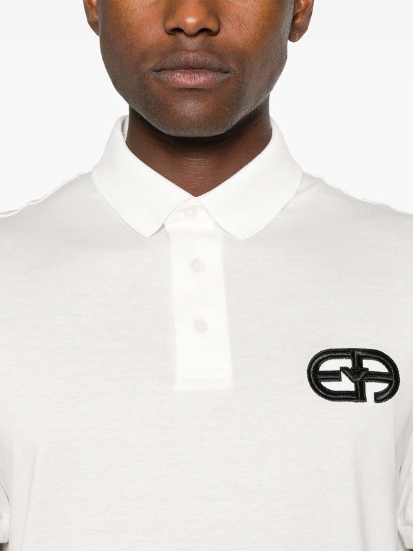 Cotton Blend Polo Shirt shop online: EMPORIO ARMANI
