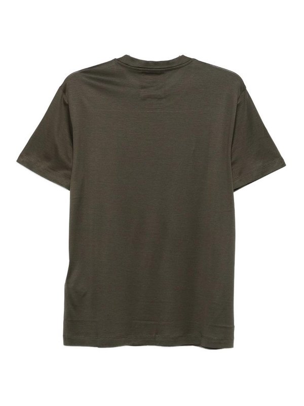 EMPORIO ARMANI: t-shirt online - T-shirt in misto cotone con logo