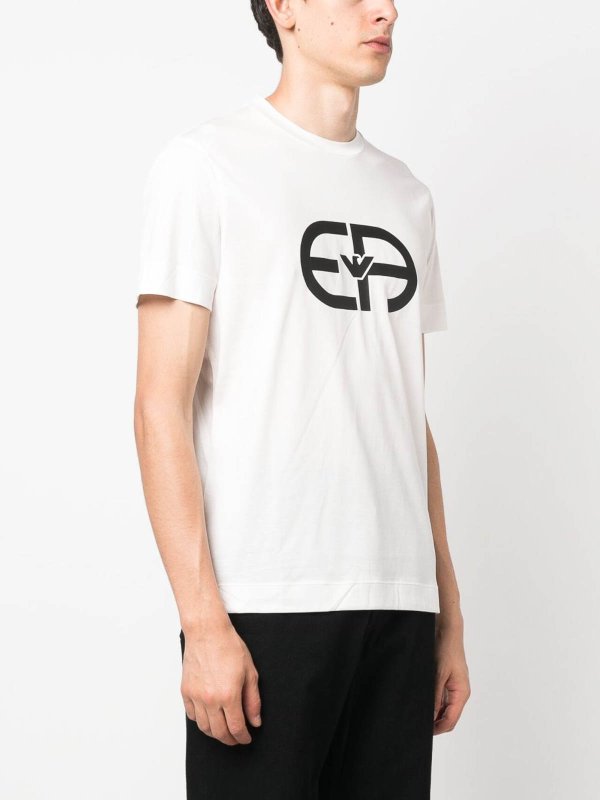 EMPORIO ARMANI: T-shirts online - T-Shirt - Blanc