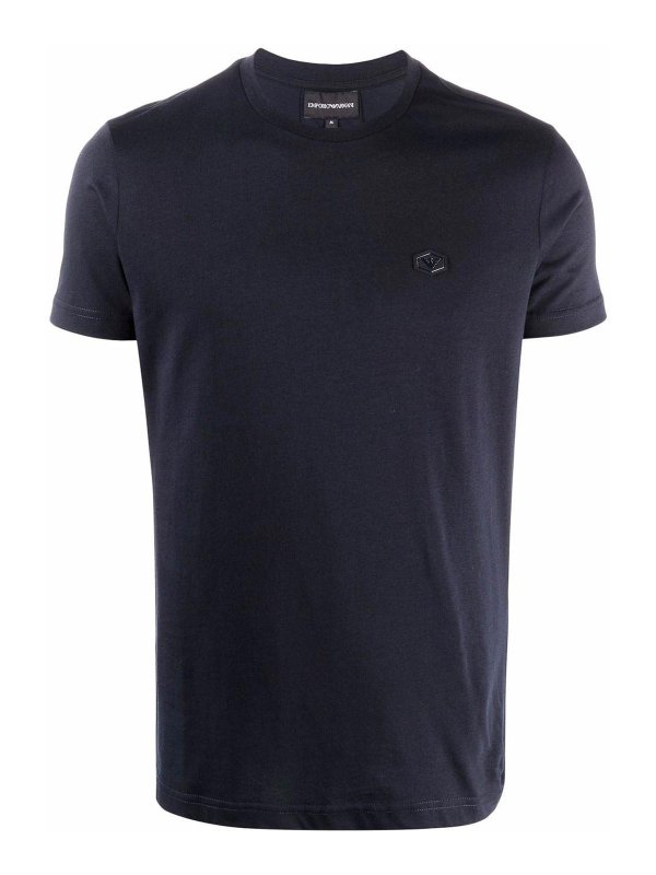 EMPORIO ARMANI: Camisetas - Camiseta - Azul