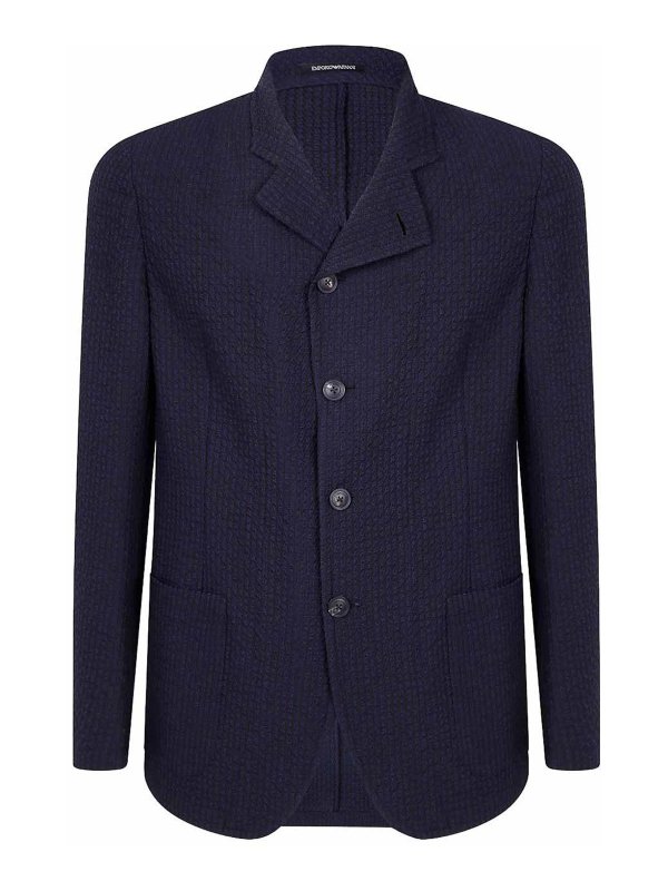 EMPORIO ARMANI: blazers - Wool Jacket
