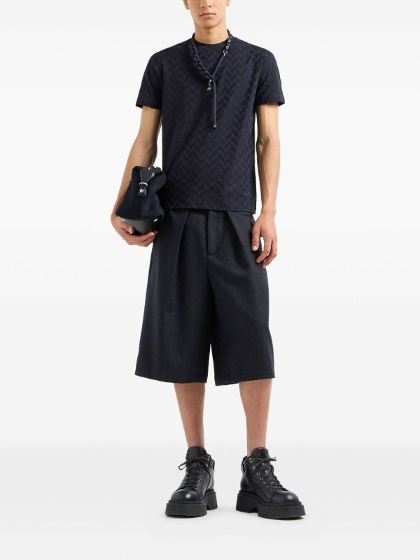 EMPORIO ARMANI: Tシャツ online - Tシャツ - ブルー