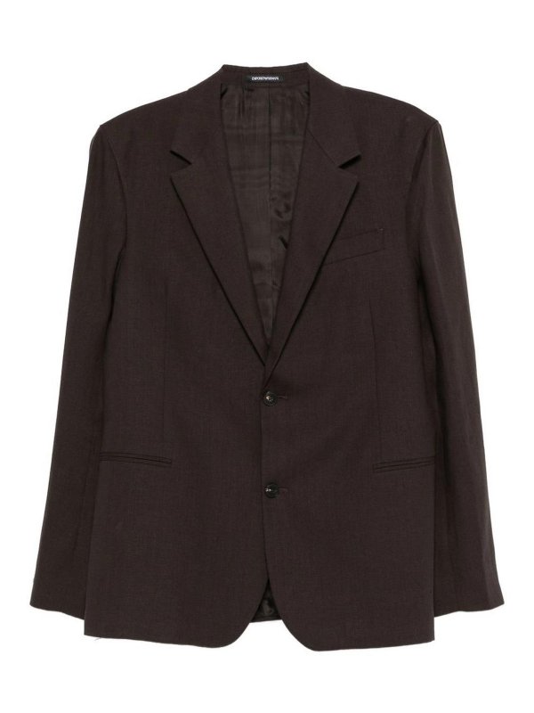 EMPORIO ARMANI: Blazer - Blazer - Marrón