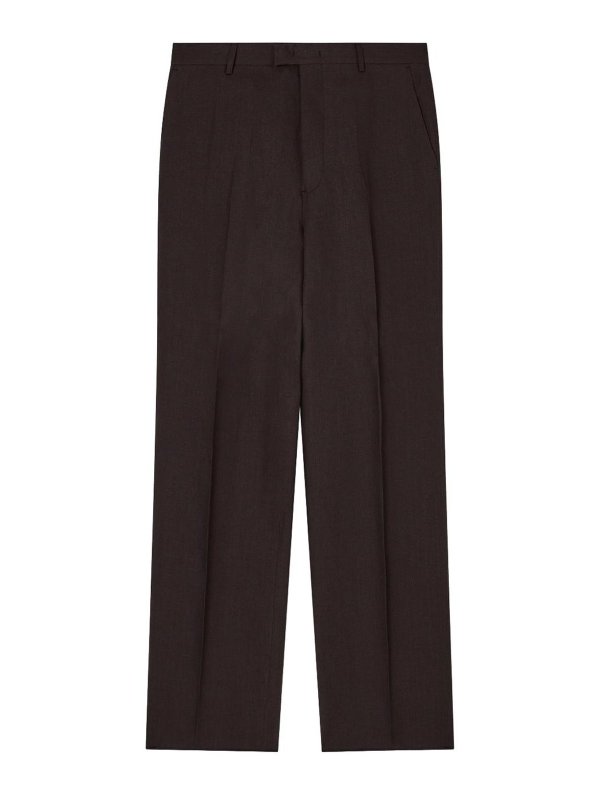 EMPORIO ARMANI: カジュアルトラウザー - カジュアルパンツ - ブラウン