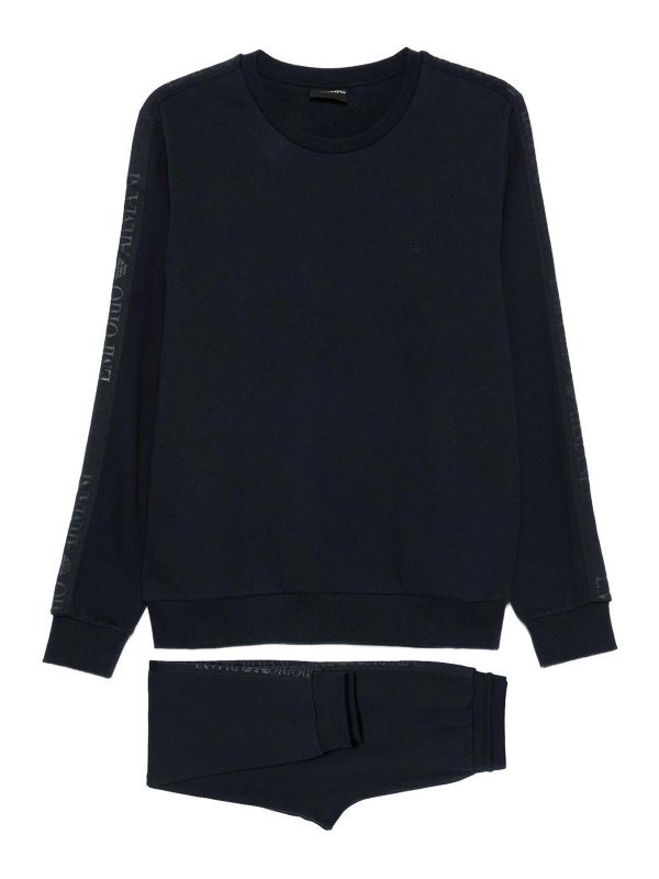 EMPORIO ARMANI: pantaloni sport - Tuta in misto cotone