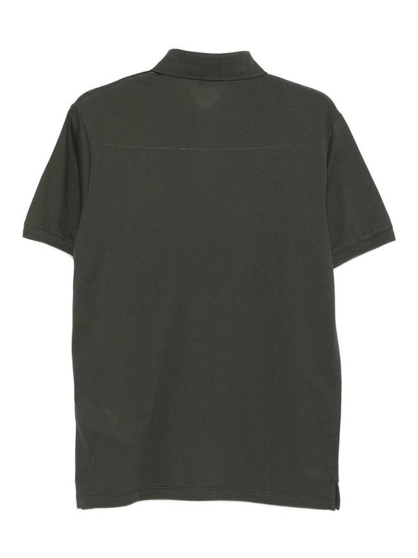 EMPORIO ARMANI: polo shirts online - Logo Cotton Polo Shirt