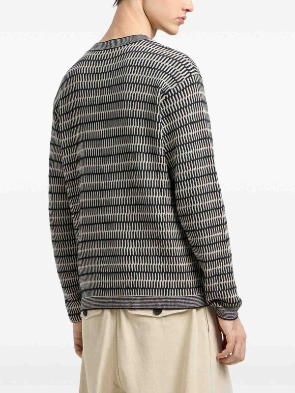 The Best Shops EMPORIO ARMANI: crew necks - Wool Crewneck Jumper