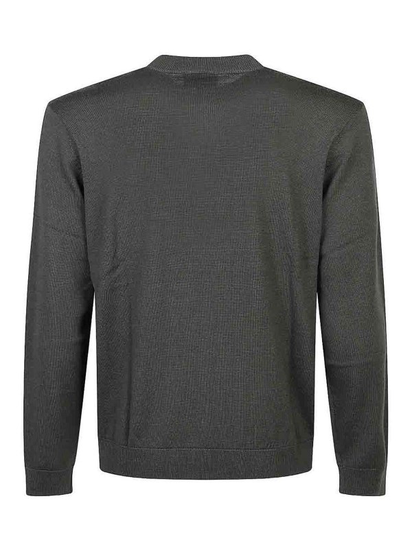 EMPORIO ARMANI: Strickpullover mit Rundhalsausschnitt online - Rundhalspullover - Schwarz