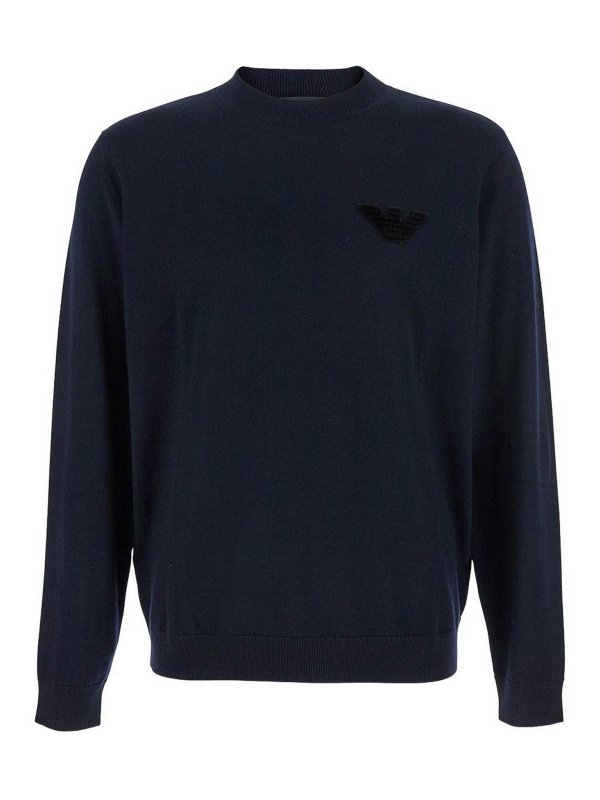 EMPORIO ARMANI: crew necks - Wool Crewneck Jumper