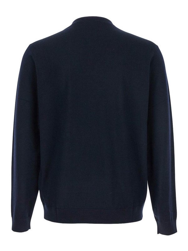 The Best Shops EMPORIO ARMANI: crew necks - Wool Crewneck Jumper