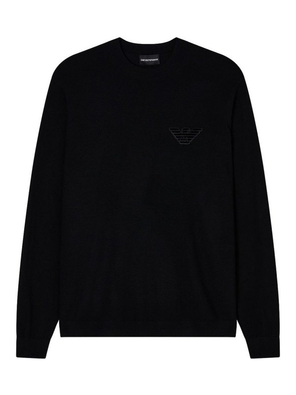 EMPORIO ARMANI: クルーネック - クルーネック - 黒