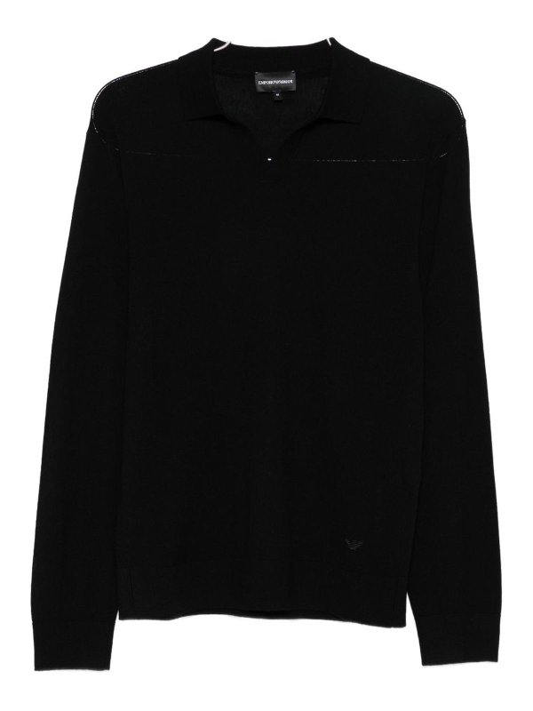 EMPORIO ARMANI: polo shirts - Wool Polo Shirt