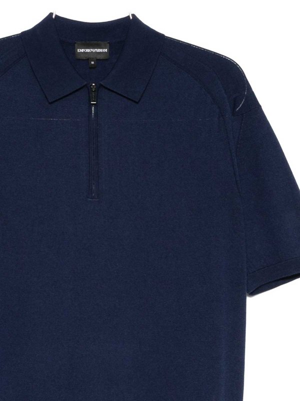 The Best Shops EMPORIO ARMANI: polo shirts - Wool Blend Polo Shirt