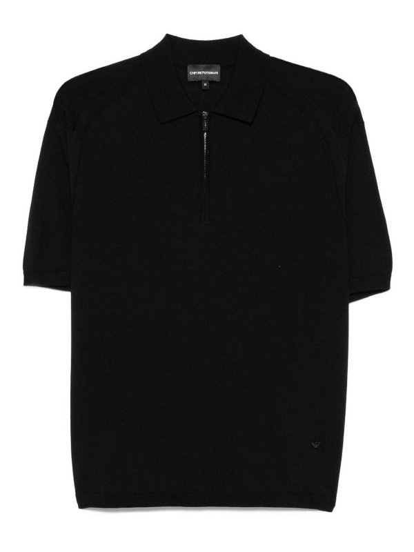 EMPORIO ARMANI: polo shirts - Wool Blend Polo Shirt