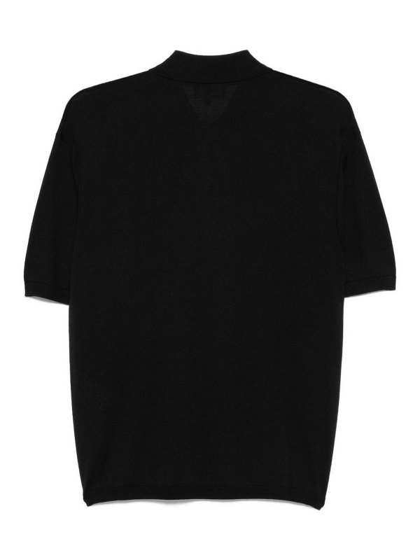 EMPORIO ARMANI: polo shirts online - Wool Blend Polo Shirt