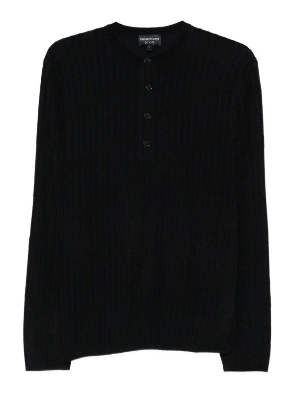 EMPORIO ARMANI: maglia collo rotondo - Maglia Girocollo In Lana