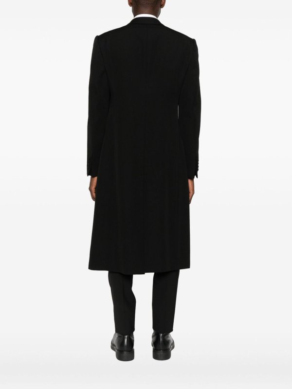 膝丈コート - 黒 shop online: EMPORIO ARMANI