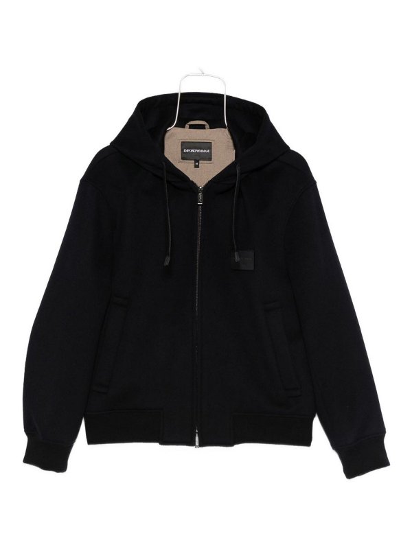 EMPORIO ARMANI: Vestes-rembourrees - Blouson Rembourré - Bleu