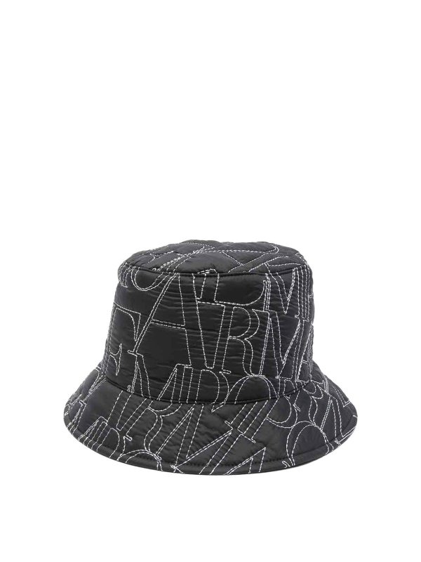 EMPORIO ARMANI: cappelli - Cappello da pescatore con logo all-over
