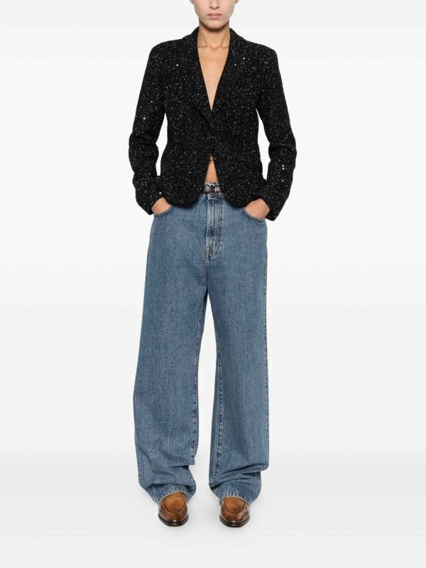 The Best Shops EMPORIO ARMANI: blazers - Lurex Single-Breasted Jacket