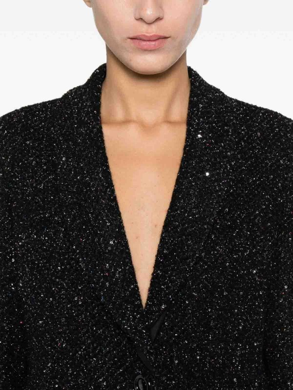 Lurex Single-Breasted Jacket shop online: EMPORIO ARMANI