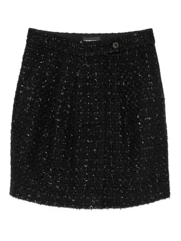 EMPORIO ARMANI: mini skirts - Wool Blend Mini Skirt