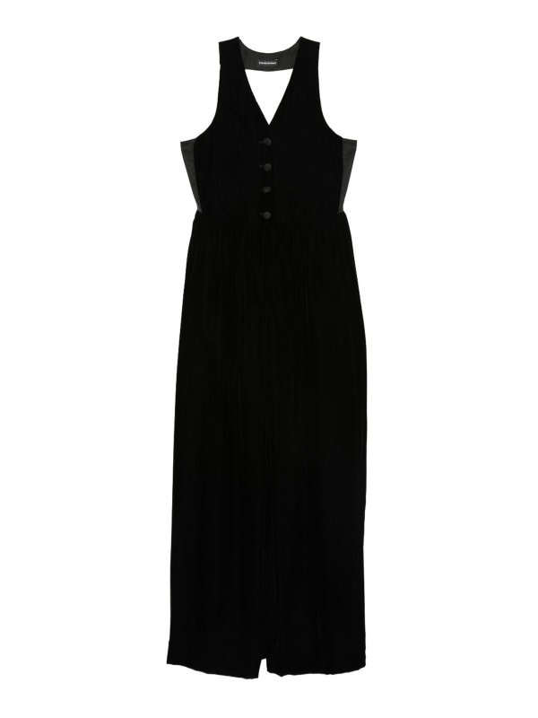 EMPORIO ARMANI: Vestidos media pierna - Vestido Midi - Negro