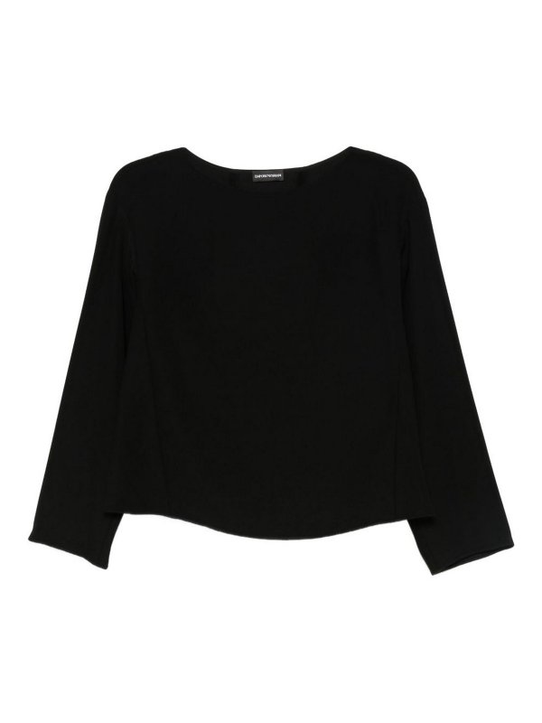 EMPORIO ARMANI: Tops y camisetas sin mangas - Top - Negro