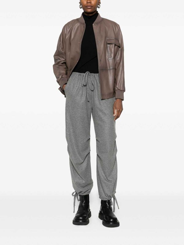 EMPORIO ARMANI: leather coats online - Coat