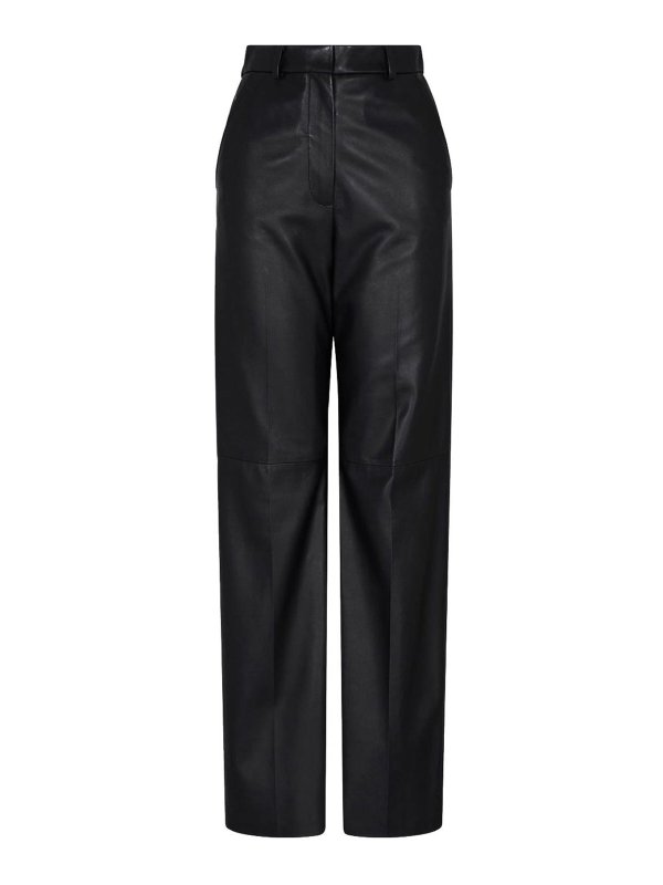 EMPORIO ARMANI: leather trousers - Leather Trousers