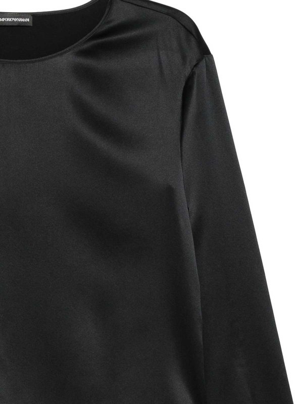EMPORIO ARMANI: Tops y camisetas sin mangas online - Top - Negro