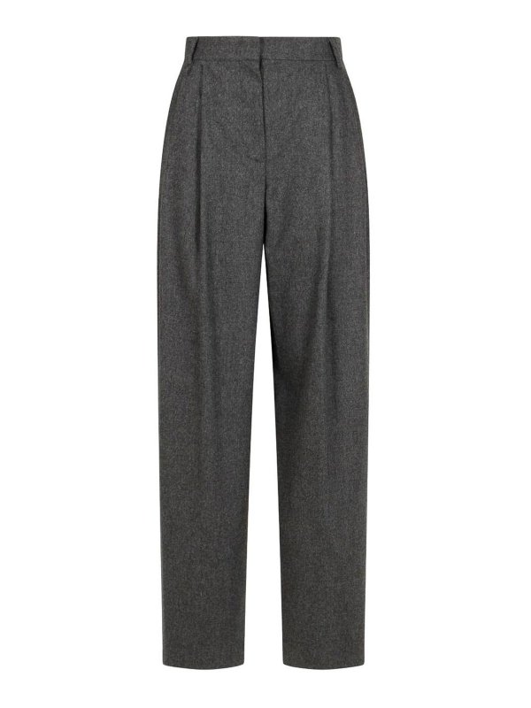 EMPORIO ARMANI: pantaloni casual - Pantaloni a quadri in lana