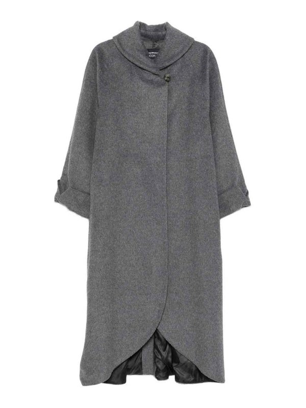 EMPORIO ARMANI: Cuellos altos y polos - Suéter Con Cuello Alto - Gris