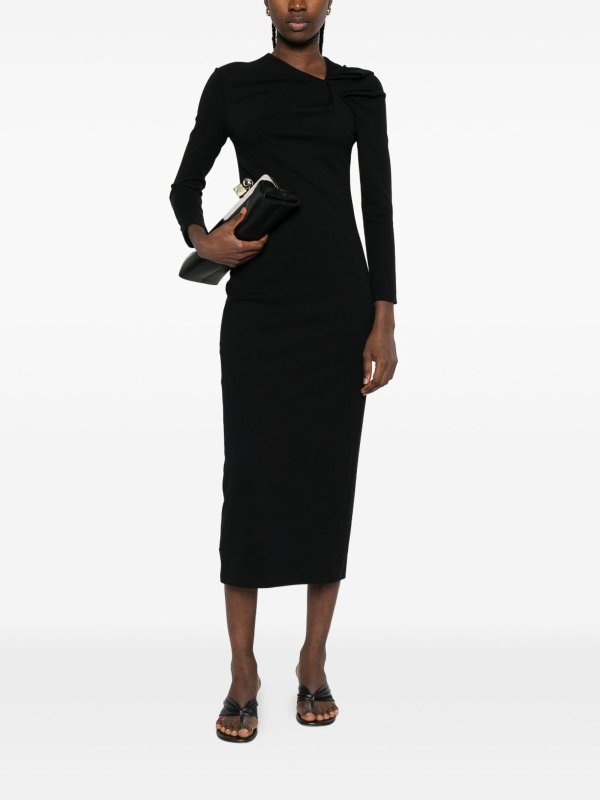 Vestido Midi - Negro shop online: EMPORIO ARMANI