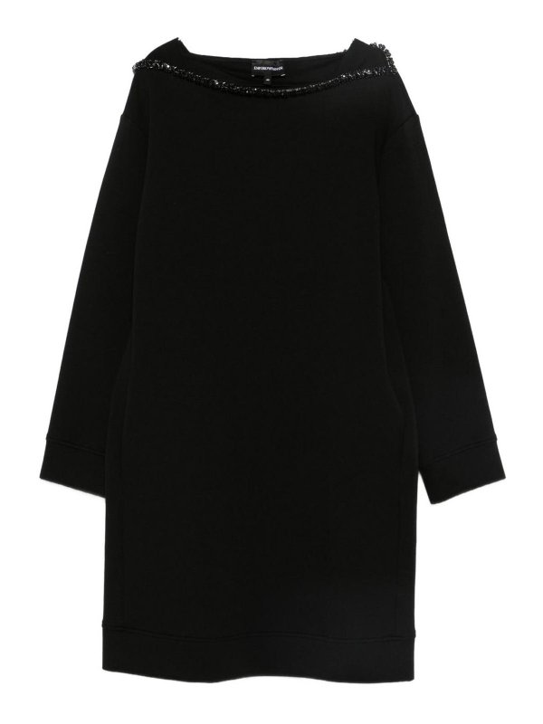 EMPORIO ARMANI: short dresses - Cotton Blend Short Dress