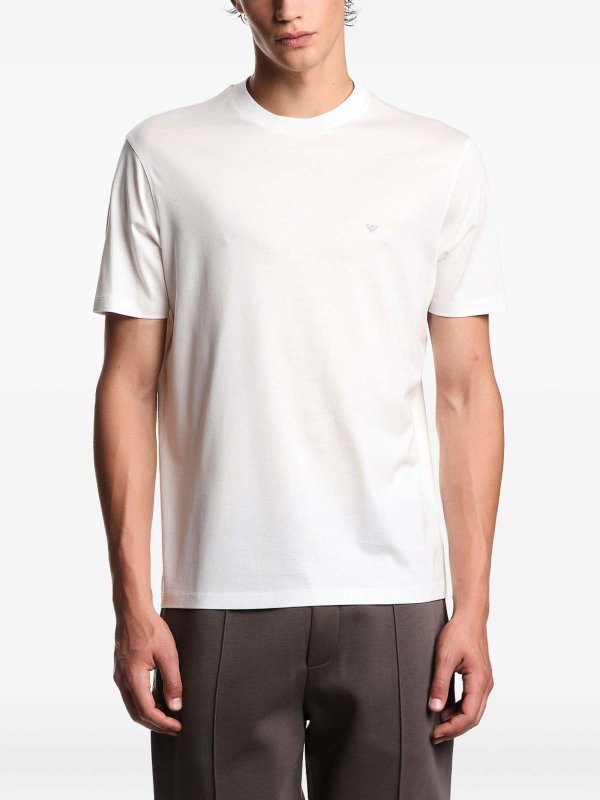 T-shirt in misto cotone shop online: EMPORIO ARMANI