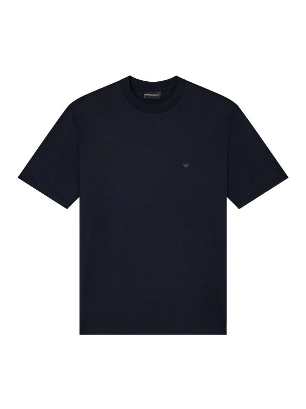 EMPORIO ARMANI: Tシャツ - Tシャツ - ブルー