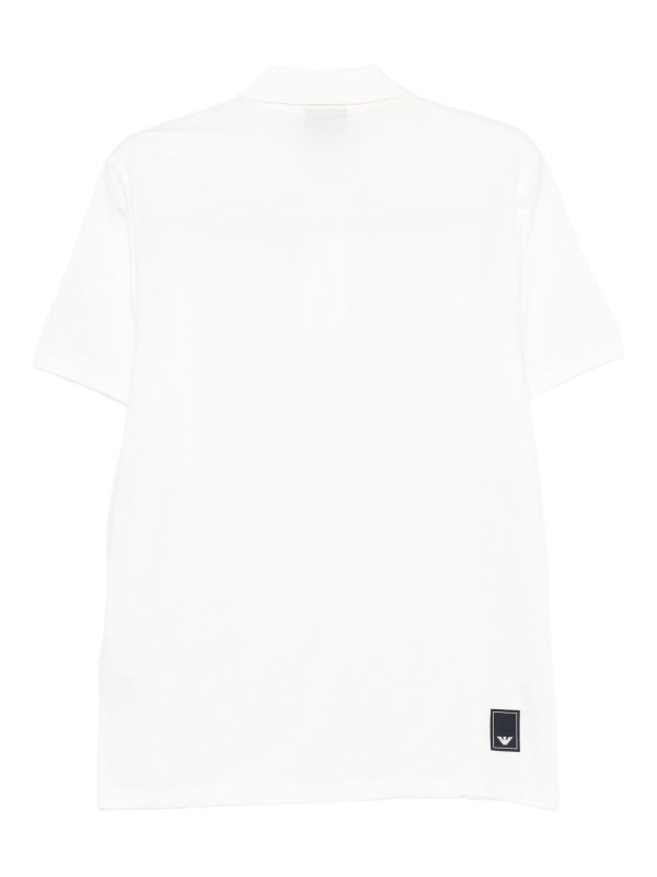 EMPORIO ARMANI: polo shirts online - Logo Cotton Polo Shirt