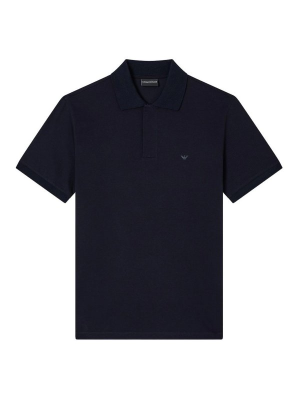 EMPORIO ARMANI: polo - Polo in cotone con logo