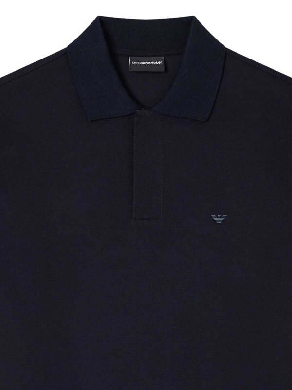 EMPORIO ARMANI: polo online - Polo in cotone con logo