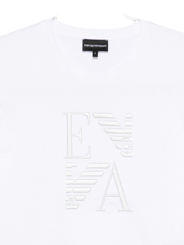 EMPORIO ARMANI: t-shirts online - Logo Cotton T-Shirt