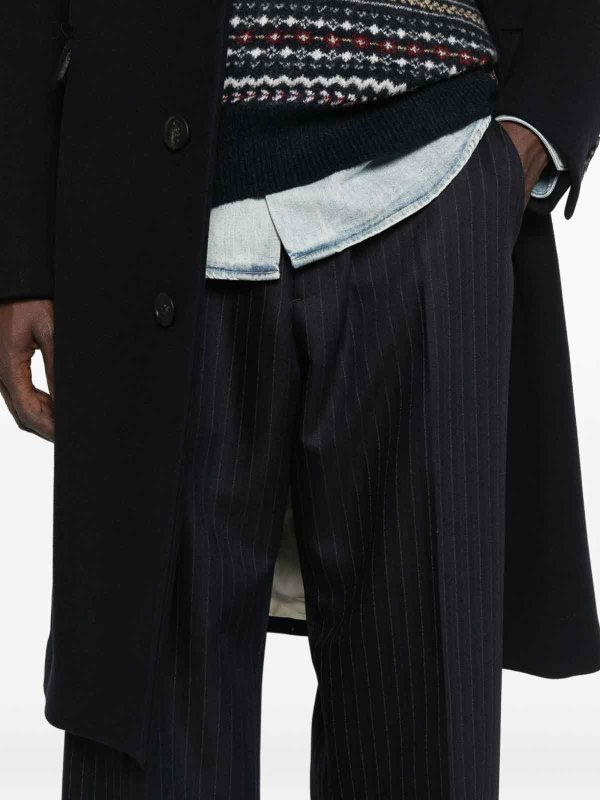 The Best Shops GOLDEN GOOSE: casual trousers - Wool Wide-Leg Trousers