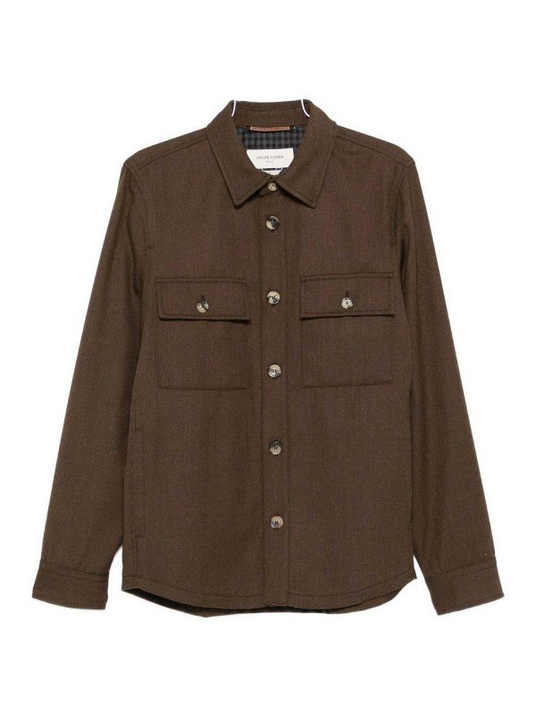 JACOB COHEN: shirts - Wool Shirt Jacket