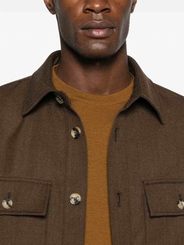 JACOB COHEN: shirts online - Wool Shirt Jacket