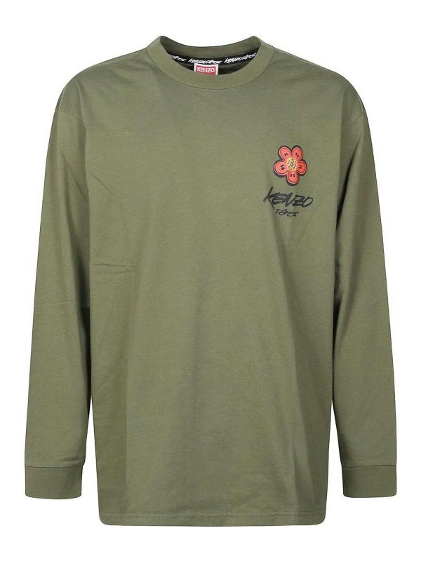 KENZO: T-shirts - T-Shirt - Marron Clair