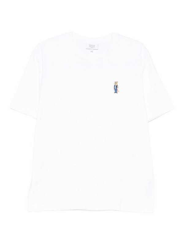 MAISON KITSUNÉ: T-shirts - T-Shirt - Blanc